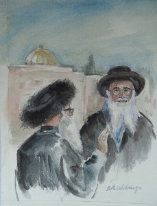 Twee joden in Jeruzalem 