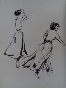 Flamenco danseres