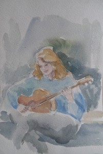 Desirée, gitaarspelend 