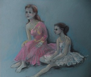 Twee ballerina's   