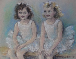 Twee meisjes in balletpak