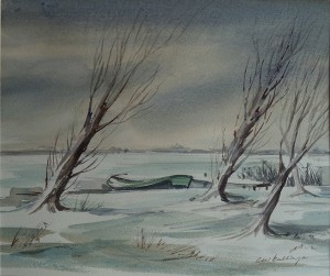 Nederlands winterlandschap  