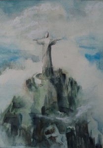 Corcovado (Rio de Janiero) Christusbeeld op de berg