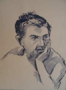 Portret zittende man 