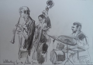 Jazzconcert in de Wittenburg (Jasper Blom, sax / Mando Cobras, bas / Antonio Pisano, drum) 