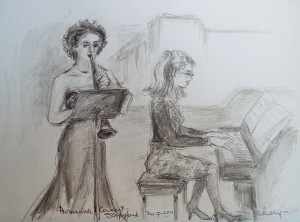 Promenadeconcert, Judith van den Plas, klarinet, Afke Wijma, piano 
