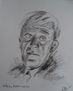 Portret van Oskar Kokoschka