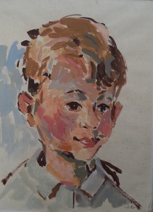 Portret van een (Braziliaans?) jongetje