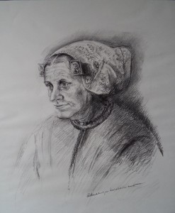 Portret van een Vissersvrouw