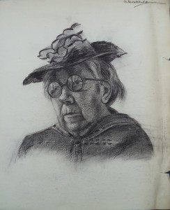 Portret van een oude vrouw 