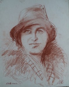 Portret van moeder   