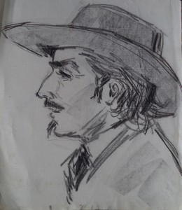 Portret van een man met hoed    