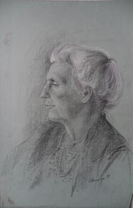 Portret van een oude dame 