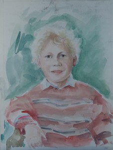 Portret van een blonde jongen