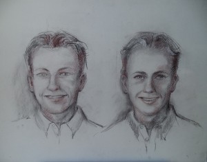 Portret van een jongen, twee keer