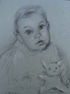 Portret van Baby Eline