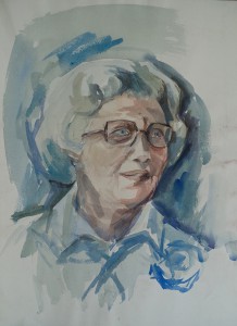 Portret van een oudere dame