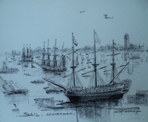 Historische schepen op Sail Amsterdam