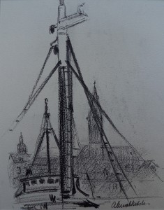 Mast van een schip